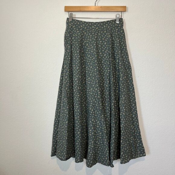 Madewell Green Boho Maxi Skirt - Picture 2 of 7